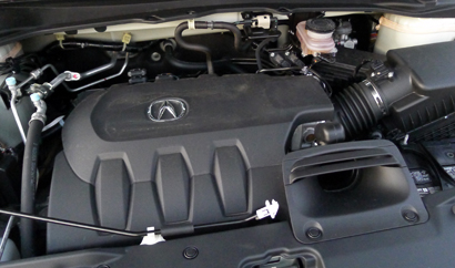 The 3.5-liter V6 of a 2013 Acura RDX AWD Tech