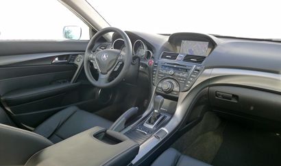 An interior view of a 2013 Acura TL SH-AWD
