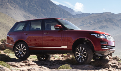 A three-quarter front view of a 2013 Range Rover