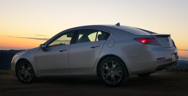 A side view a 2013 Acura TL SH-AWD