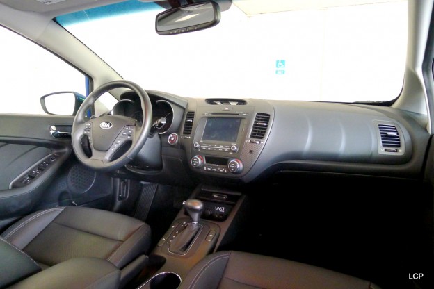 Interior view of the 2014 Kia Forte sedan