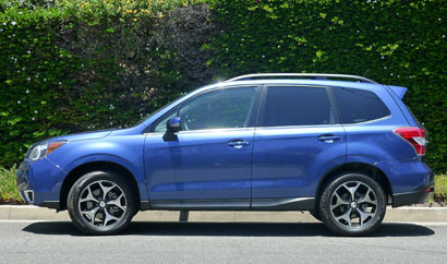 A side view of the 2014 Subaru Forester 2.0XT