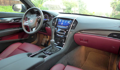 An interior view of the 2013 Cadillac ATS 2.0 Premium
