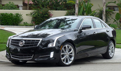 A three-quarter front view of a 2013 Cadillac ATS 2.0T Premium Collection