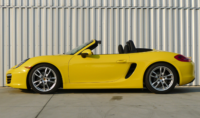 A side view of the 2014 Porsche Boxster