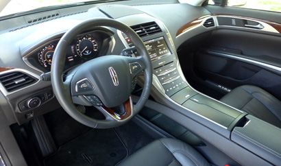 An interior view of the 2013 Lincoln MKZ AWD