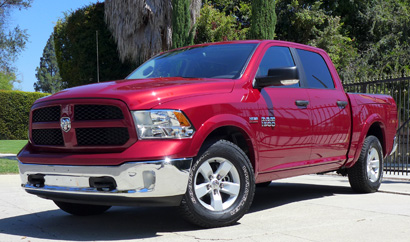 A three-quarter front view of the 2013 Ram 1500 Outdoorsman Crew Cab 4x4