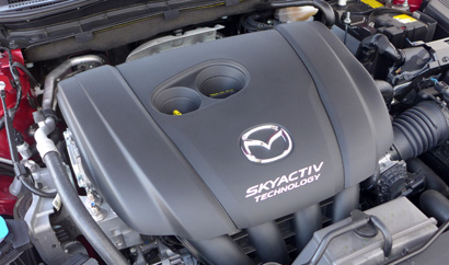 The 2.5-liter inline-4 of the 2014 Mazda 6 Touring