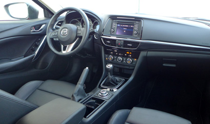 An interior view of the 2014 Mazda 6 Touring