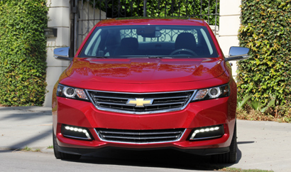 A front view of the 2014 Chevrolet Impala 2LTZ