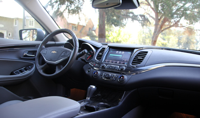 An interior view of the 2014 Chevrolet Impala 2LTZ