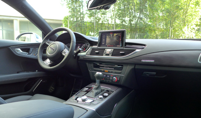 An interior view of the 2014 Audi RS 7 quattro Tiptronic