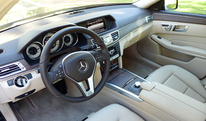 The interior of the 2014 Mercedes-Benz E250 BlueTEC 4MATIC