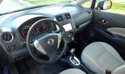 The interior of the 2014 Nissan Versa Note SV