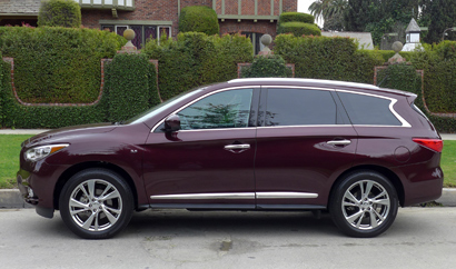 A side view of the 2014 Infiniti QX60 3.5 AWD
