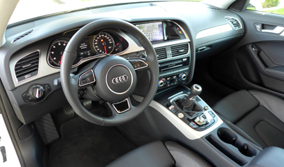 The interior of the 2014 Audi A4 2.0T quattro manual