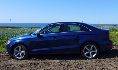 A side view of the 2015 Audi A3 2.0T