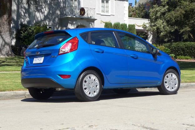 2014 Fiesta rear three quarter view