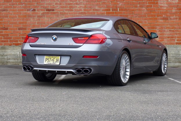 2015 Alpina B6 rear three quarter view