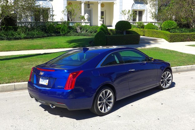 2015 Cadillac ATS 2.0T rear three quarter view