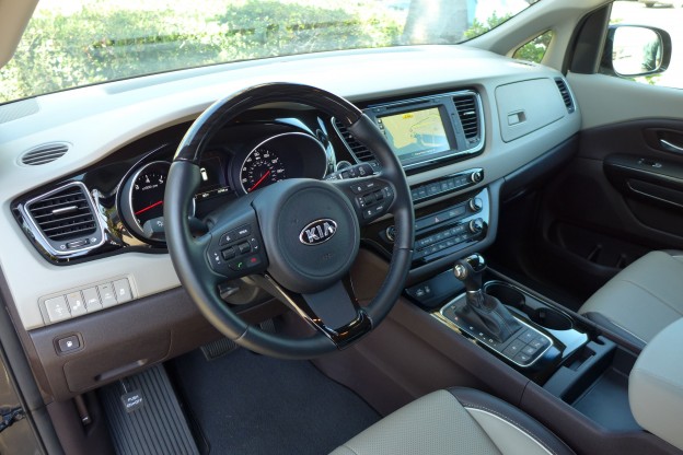 2015 Kia Sedona drivers view