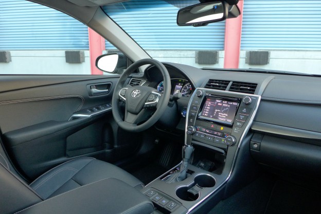 Toyota Camry Hybrid dashboard and interior