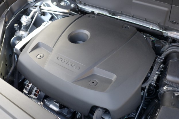 The engine of the Volvo XC90
