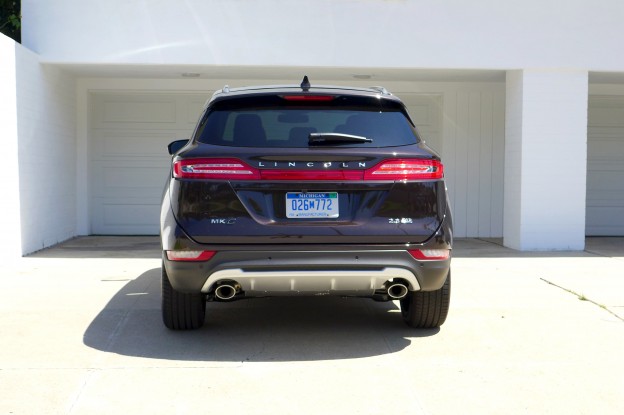 A rear view of the 2015 Lincoln MKC Black Label AWD