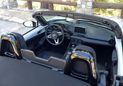 The interior of the 2016 Mazda MX-5 Miata