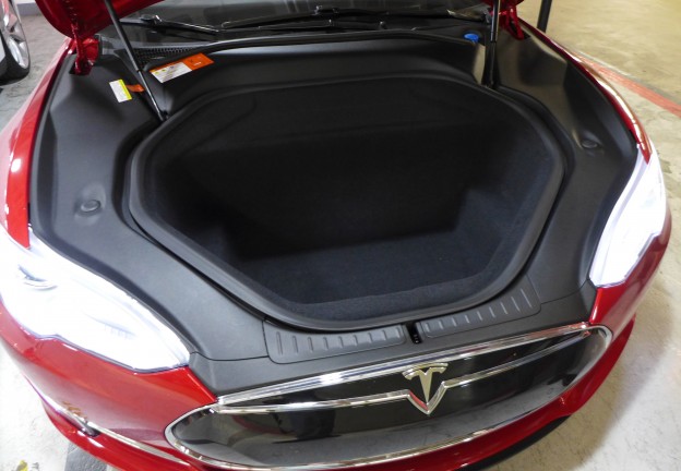 Front cargo area for the 2016 Tesla Model S P90D Ludicrous