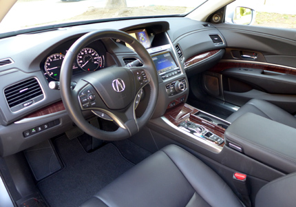 2016 Acura Rlx Hybrid Sport Interior View Of The 2016