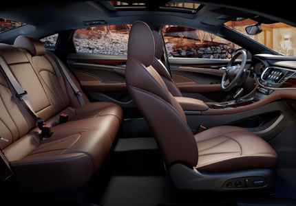 Luxurious interior of the 2017 Buick LaCrosse