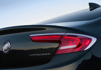 Rear detail view of the 2017 Buick LaCrosse