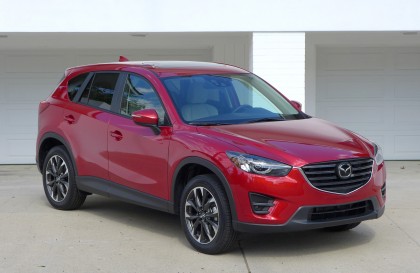 A three-quarter front view of the 2016 Mazda CX-5 Grand Touring FWD