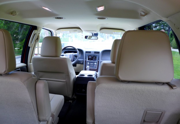 A view of the roomy interior in the 2015 Lincoln Navigator 4x4