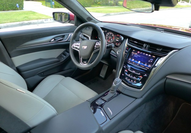 An interior view of the 2016 Cadillac CTS-V Sedan RWD