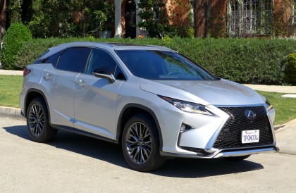 A three-quarter front view of a 2016 Lexus RX 350